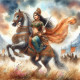 Warrior Princess 9 (PRT-8991-105085) - Canvas Art Print - 60in X 60in