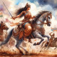 Warrior Princess 7 (PRT-8991-105075) - Canvas Art Print - 60in X 60in