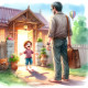 Daddy's Home (PRT-8991-105151) - Canvas Art Print - 60in X 60in