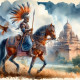 Warrior (PRT-8991-105318) - Canvas Art Print - 60in X 60in