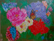 Hopeful & Beautiful Life As This Flowers (ART-16086-105300) - Handpainted Art Painting - 48in X 35in