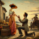 Propose (PRT-8991-105547) - Canvas Art Print - 60in X 60in