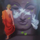 Worship (ART-15335-105476) - Handpainted Art Painting - 20in X 24in