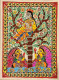 Madhubani (ART-16116-105581) - Handpainted Art Painting - 11in X 20in