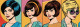 60s & 70s Hairstyle (PRT-8991-105707) - Canvas Art Print - 60in X 20in