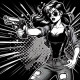 Comics Girl 9 (PRT-8991-105696) - Canvas Art Print - 60in X 60in
