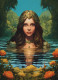 1970s Dark Fantasy Book Cover (PRT-8991-105712) - Canvas Art Print - 43in X 60in
