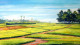 Beauty Of Rural Cornfield (ART-1232-105726) - Handpainted Art Painting - 27in X 16in