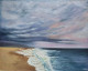 Seashore During Dawn (ART-7993-105732) - Handpainted Art Painting - 20in X 16in