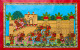 Elephant Sawari (ART-16150-105809) - Handpainted Art Painting - 48in X 30in