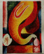 Ganesh Knife Hand Painting (ART-16136-105815) - Handpainted Art Painting - 10in X 12in
