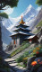 Indian Temple (PRT-5620-106053) - Canvas Art Print - 14in X 24in