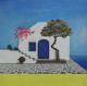 Mediterranean Outdoors 2 (ART-1892-106005) - Handpainted Art Painting - 12in X 12in