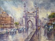 Charminar -3 (ART-5995-106040) - Handpainted Art Painting - 15in X 11in