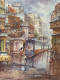 Tram In Kolkata-4 (ART-5995-106036) - Handpainted Art Painting - 11in X 15in