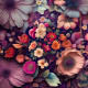 Floral Design 7 (PRT-5620-106073) - Canvas Art Print - 12in X 12in