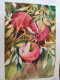 Pomogranates On The Tree (ART-16205-106080) - Handpainted Art Painting - 9in X 12in