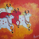 Pichwai Cows (ART-8990-106175) - Handpainted Art Painting - 30in X 30in