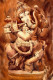 Ganpati Sculpture Painting (ART-788-106194) - Handpainted Art Painting - 12in X 18in
