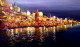 Beauty Of Evening Varanasi Ghats (ART-1232-106282) - Handpainted Art Painting - 48in X 30in