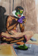Kathakali Makeup (PRT-7901-106344) - Canvas Art Print - 12in X 18in