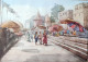 Banarasghat Painting (ART-8303-106303) - Handpainted Art Painting - 15in X 11in