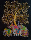 Family Tree (ART-8714-106444) - Handpainted Art Painting - 14in X 18in
