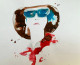 Chic Shades (ART-16081-106474) - Handpainted Art Painting - 11in X 10in