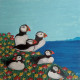 Bird Painting (ART-16171-106516) - Handpainted Art Painting - 8in X 8in