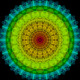 Spectrum Of Balance - Digital Madala Art (PRT-16330-106539) - Canvas Art Print - 36in X 36in
