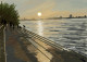 Kolkata Ganga Ghat (PRT-776-106591) - Canvas Art Print - 12in X 8in
