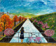 Waiting (ART-782-106562) - Handpainted Art Painting - 24in X 20in