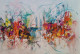 Abstract 7 (ART-1230-106713) - Handpainted Art Painting - 44in X 32in