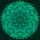 Soul's Sanctuary - Mandala Art – Green (PRT-16330-107222) - Canvas Art Print - 24in X 24in