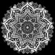 Soul's Sanctuary - Mandala Art – Black & White (PRT-16330-107226) - Canvas Art Print - 24in X 24in
