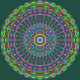 Echoes From Eden - Mandala Art - Multi Colour (PRT-16330-107218) - Canvas Art Print - 24in X 24in
