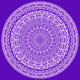 Threads Of Wyrd - Mandala Art - Purple (PRT-16330-107171) - Canvas Art Print - 24in X 24in