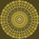 Echoes From Eden - Mandala Art - Ochre (PRT-16330-107215) - Canvas Art Print - 24in X 24in