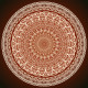 Threads Of Wyrd - Mandala Art - Red (PRT-16330-107169) - Canvas Art Print - 36in X 36in