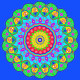 Vibrant Awakening Mandala Art - Design 3 (PRT-16330-107151) - Canvas Art Print - 36in X 36in