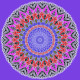 Artful Waves Mandala Art - Design 2 (PRT-16330-107166) - Canvas Art Print - 36in X 36in