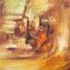 Abstract Painting (ART-3319-107256) - Handpainted Art Painting - 30in X 30in