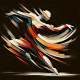 Dynamic Dance Of Colors (PRT-15697-107305) - Canvas Art Print - 30in X 30in