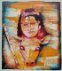 Sri Krishna (ART-8091-107454) - Handpainted Art Painting - 15in X 23in