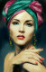 Queen Of Diamonds (PRT-16516-107611) - Canvas Art Print - 11in X 18in