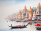 Ghat Paintings (ART-3319-107755) - Handpainted Art Painting - 48in X 30in