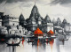 Ghat Paintings (ART-3319-107751) - Handpainted Art Painting - 36in X 24in