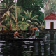 Village Of India 03 (PRT-5839-107854) - Canvas Art Print - 18in X 18in