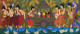 Lord Jagannath Procession (ART-3324-108007) - Handpainted Art Painting - 58in X 27in