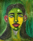 Lexie (ART-8411-108048) - Handpainted Art Painting - 10in X 12in